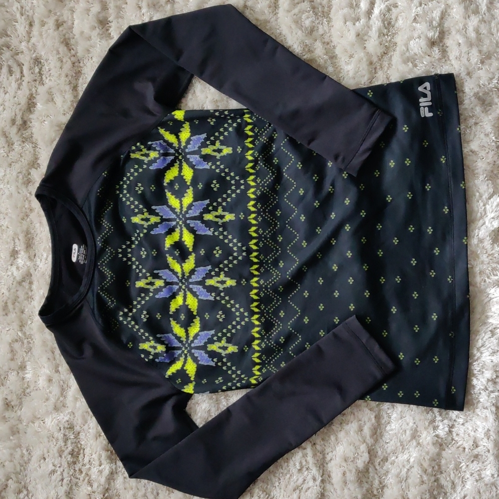 EUC Fila long sleeve shirt